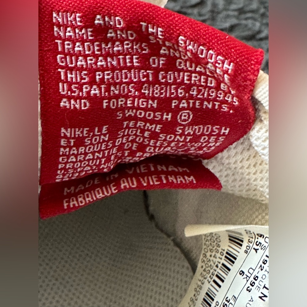 Vintage Nike Air Force 1 AF1 '07 White Varsity Red Youth Size 6.5 - Picture 7 of 15